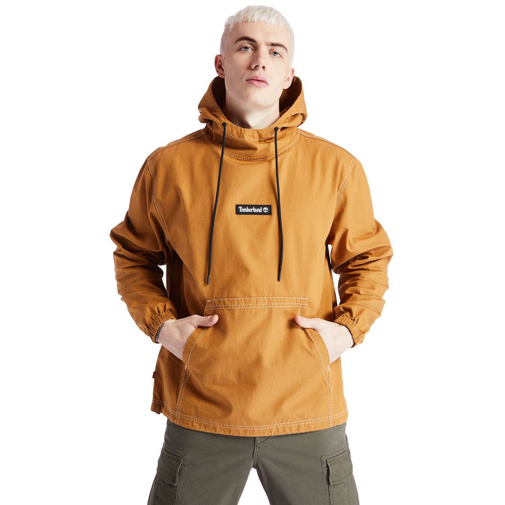 Timberland Φουτερ Ανδρικα Καφε - Workwear Ripstop Hoodie - Greece 4207369-PR